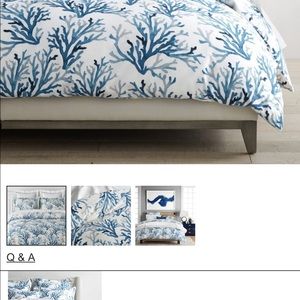 COPY - Williams Sonoma Queen 3 pc Duvet set